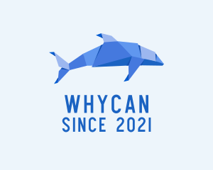 Etsy Store - Origami Dolphin Fish logo design