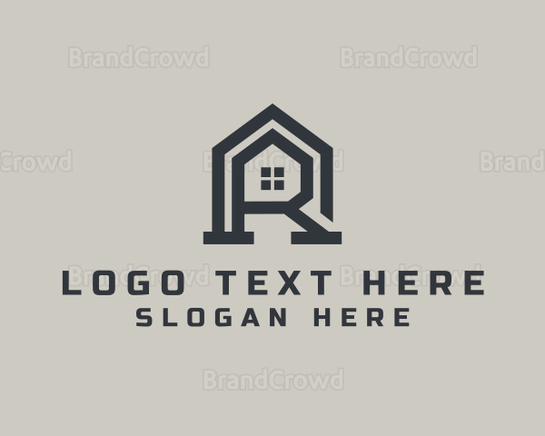 House Landscaping Letter R Logo