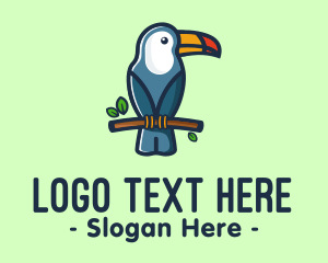 Branch - Tropical Toucan Bird logo design