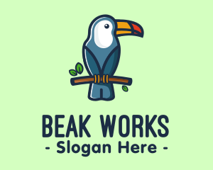 Beak - Tropical Toucan Bird logo design