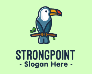 Tropical Toucan Bird logo design