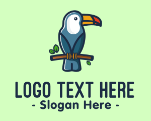 Jungle - Tropical Toucan Bird logo design