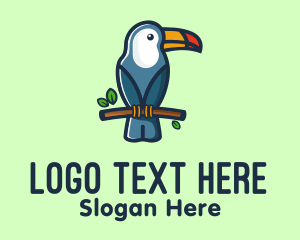 Tropical Toucan Bird Logo