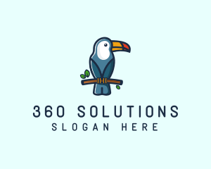 Tropical Toucan Bird logo design