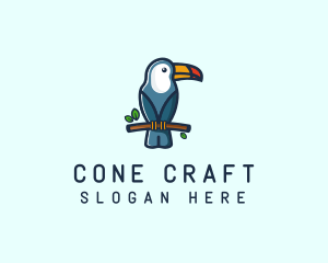 Tropical Toucan Bird logo design