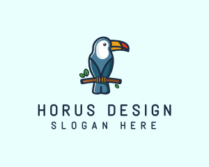 Tropical Toucan Bird logo design