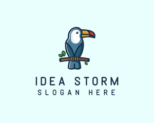 Tropical Toucan Bird logo design