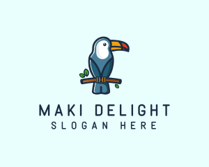 Tropical Toucan Bird logo design