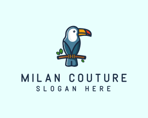 Tropical Toucan Bird logo design