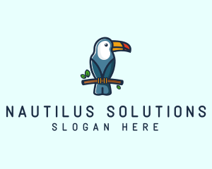 Tropical Toucan Bird logo design