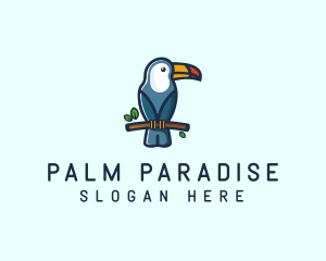 Tropical Toucan Bird logo design