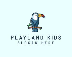 Tropical Toucan Bird logo design