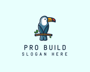 Tropical Toucan Bird logo design