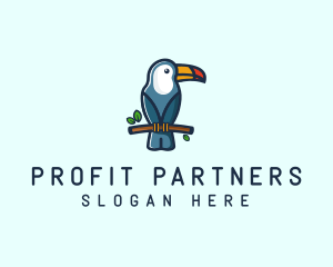 Tropical Toucan Bird logo design