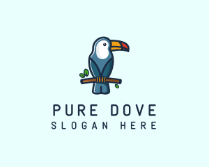 Tropical Toucan Bird logo design