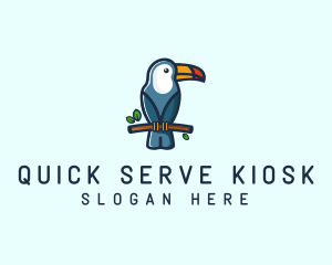 Tropical Toucan Bird logo design