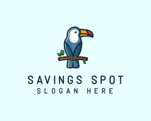 Tropical Toucan Bird logo design