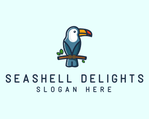 Tropical Toucan Bird logo design