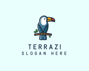 Tropical Toucan Bird logo design