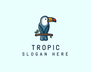 Tropical Toucan Bird logo design