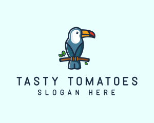 Tropical Toucan Bird logo design