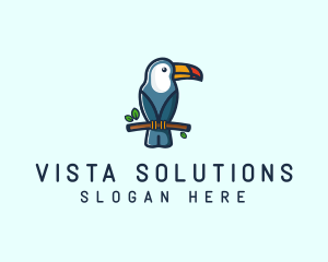 Tropical Toucan Bird logo design