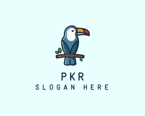 Tropical Toucan Bird logo design