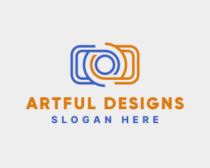 Simple Photography Camera logo design