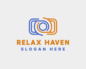 Simple Photography Camera logo design