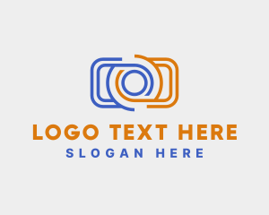 Simple Photography Camera logo design