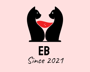 Pussycat - Feline Wine Bar logo design