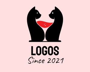 Wild - Feline Wine Bar logo design
