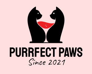 Feline Wine Bar  logo design