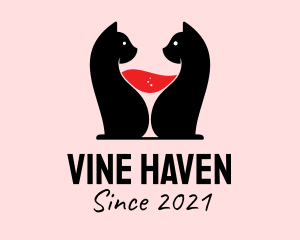 Feline Wine Bar  logo design