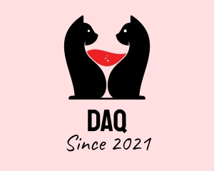 Winery - Feline Wine Bar logo design
