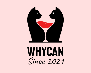 Booze - Feline Wine Bar logo design
