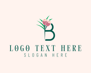 Feminine - Flower Beauty Letter B logo design