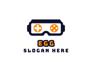 Modern - VR Game Controller Goggles logo design