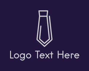 Office - Paper Clip Necktie logo design
