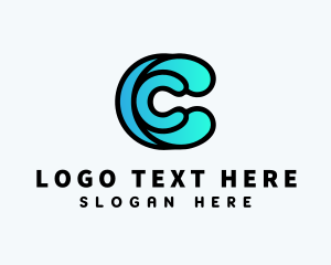 General - Gradient Letter C Company logo design