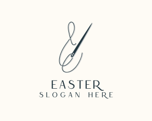 Stitch - Seamstress Needle Stitch logo design