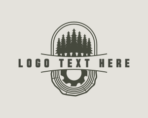 Timber - Pine Tree Woodwork logo design