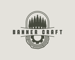 Pine Tree Woodwork logo design