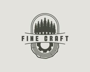 Pine Tree Woodwork logo design