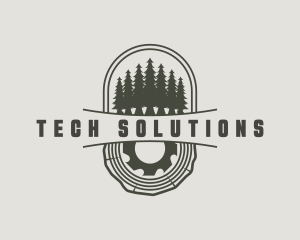 Logger - Pine Tree Woodwork logo design