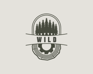 Lumber - Pine Tree Woodwork logo design