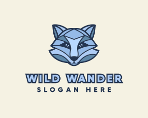 Wild Raccoon Face logo design