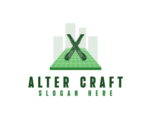 Cutter Blade Tool logo design