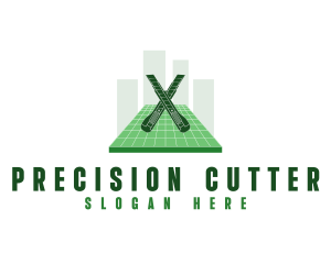 Cutter Blade Tool logo design