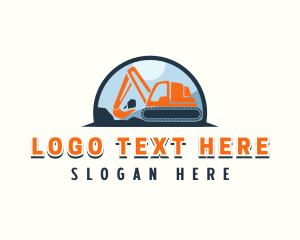 Industrial - Excavator Construction Builder logo design